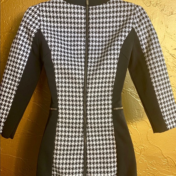Houndstooth Black/White Dress - Picture 5 of 6